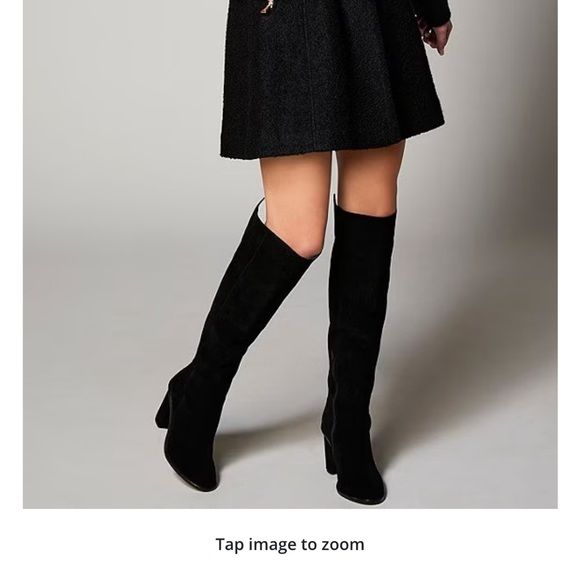 Gianni Bini Barrine Suede Over-the-Knee Block Boots - Picture 3 of 7